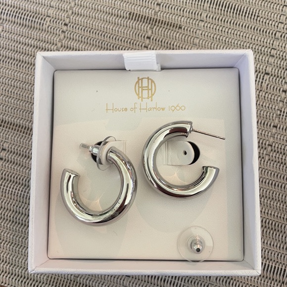 House of Harlow hoops silver - Picture 1 of 4